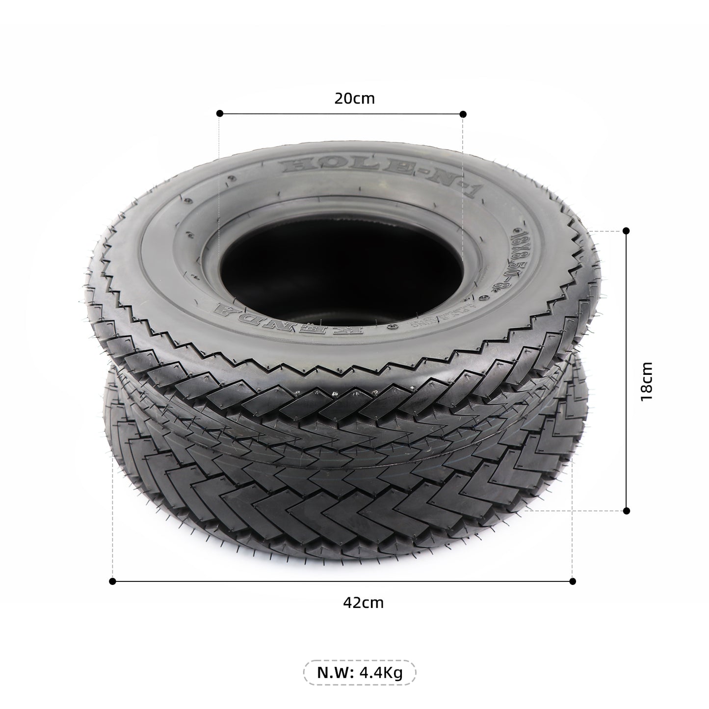 KENDA 18x8.5-8 Golf Cart Tire for Golf Course or Basic Street Use