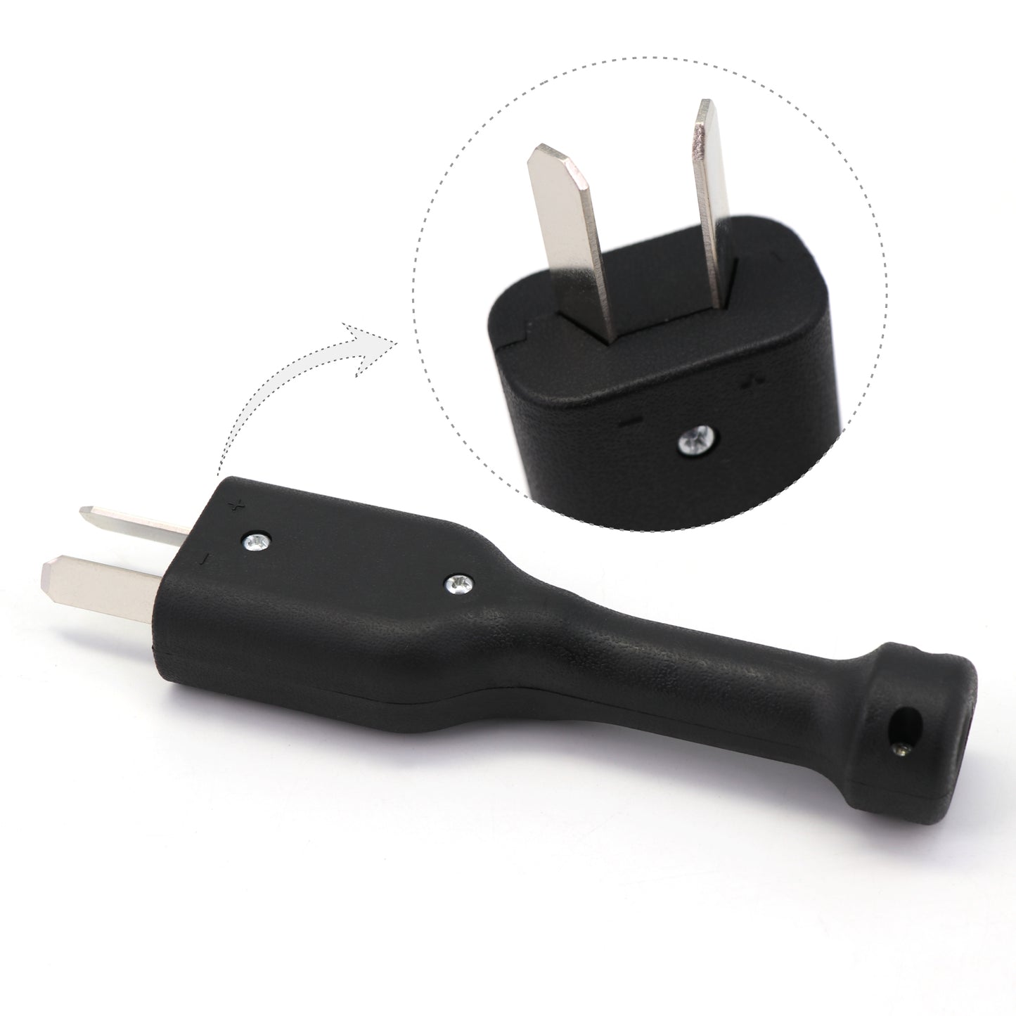 Crow Foot 2 Prong Charger Plug for Yamaha 36 Volt Golf Carts Powerwise Connector DC Plug
