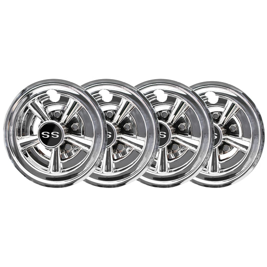 8" Golf Cart Hub Caps Wheel Cover for Most Golf Cart Accessories 8 Inch(Set of 4)