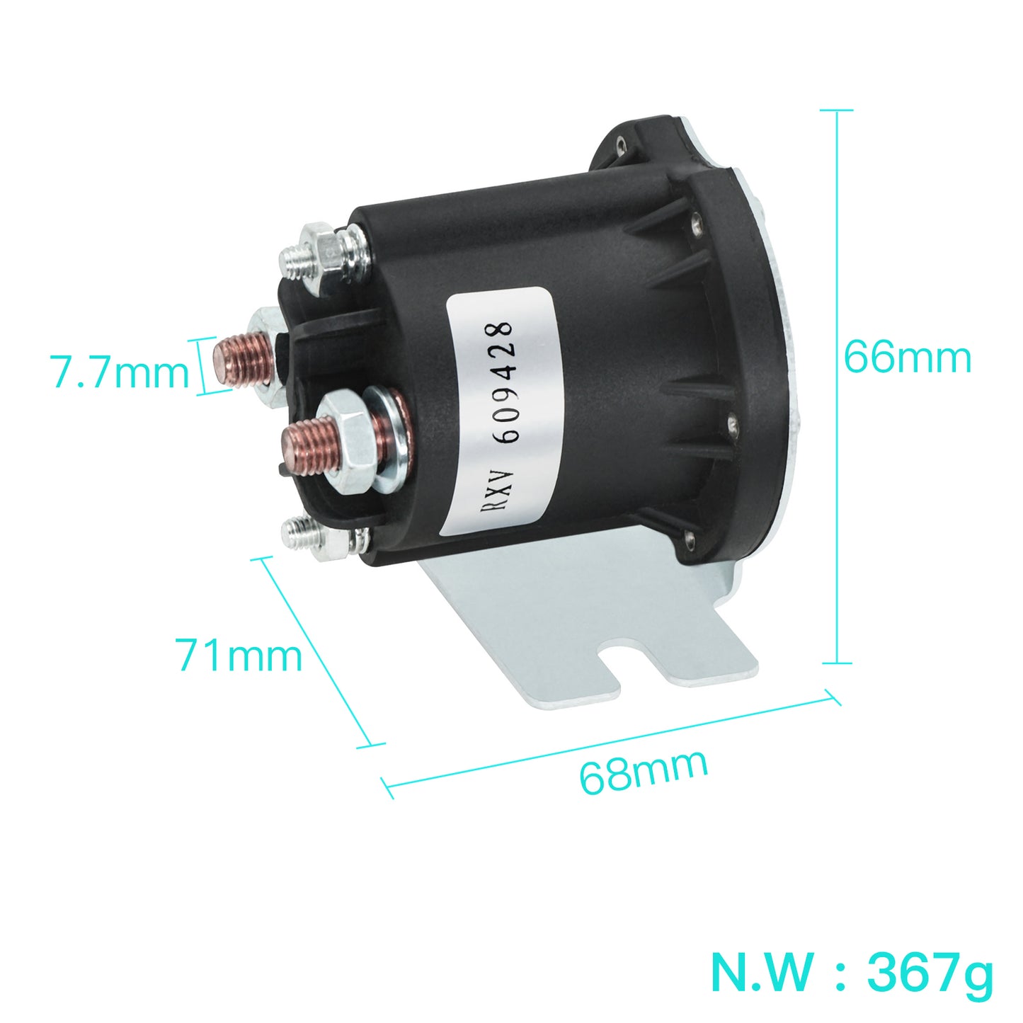 EZGO Golf Cart Accessories RXV 609428 Four Terminal Solenoid Assembly 36 Volt Solenoid