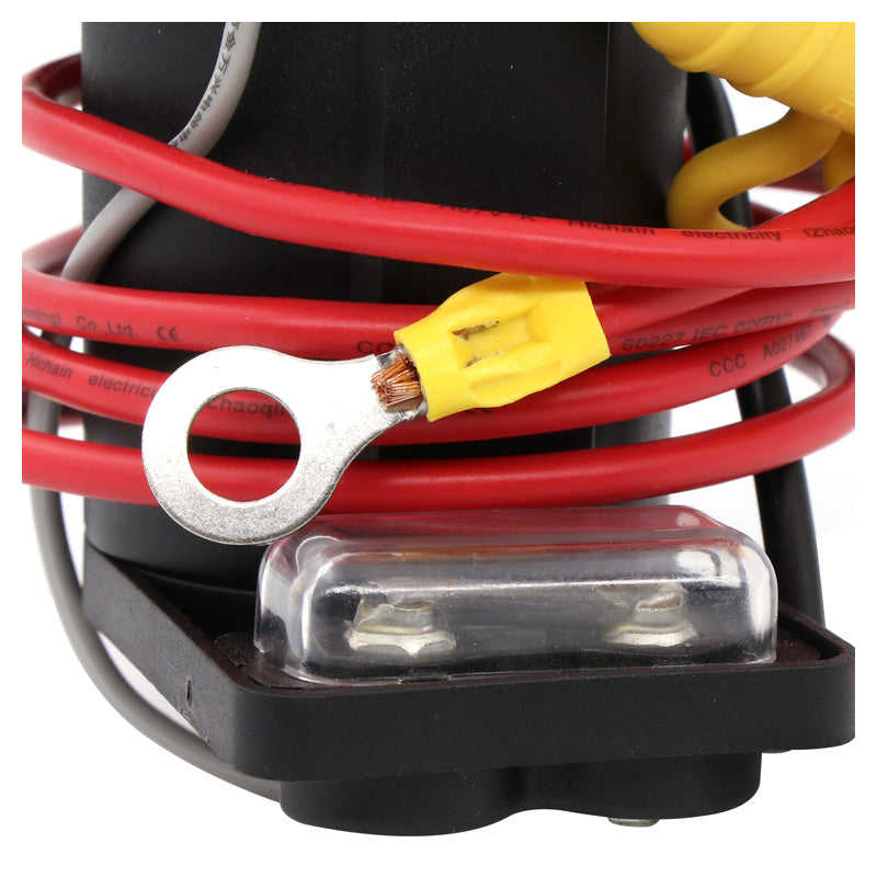 Golf Cart 48V Charger Receptacle with Fuse and Cord for Club Car DS 1995-UP, Club Car DS Charging Port for 1995-UP Golf Cart, OEM# 101802101