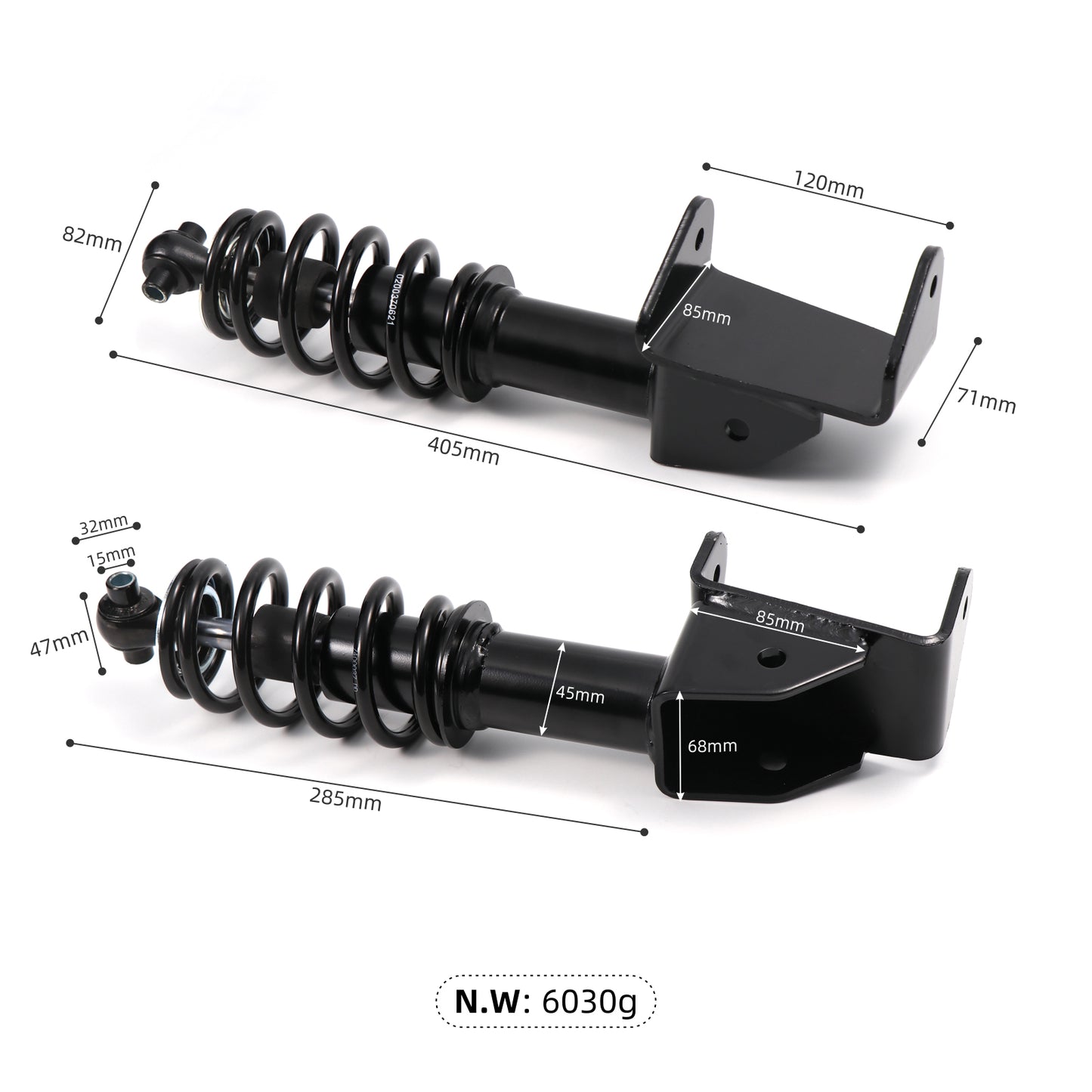 Golf cart compatible with YAMAHA front shock absorber (set of 2) JW2-F3390-00 JW2-F3350-00
