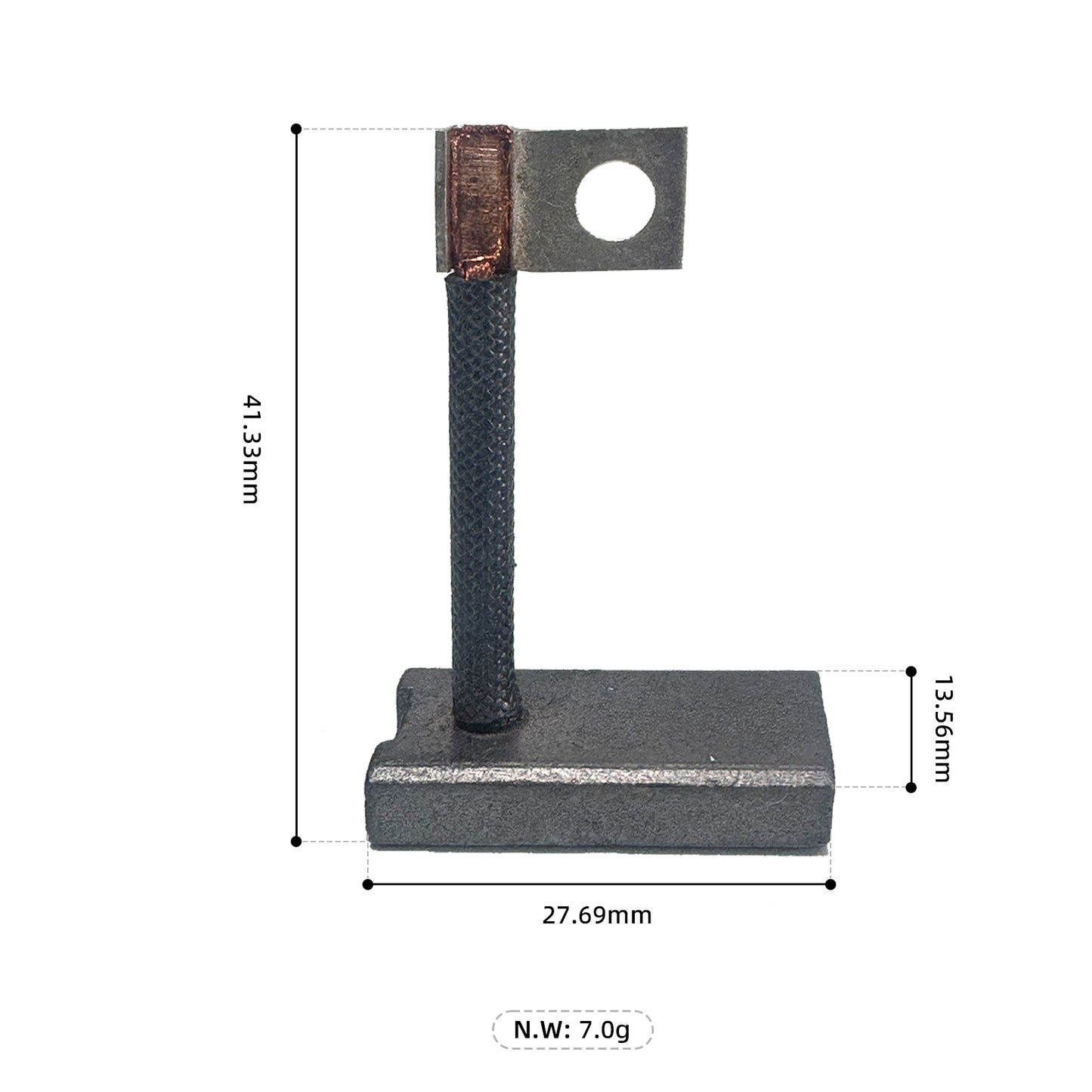 Golf Cart Starter Generator Brushes Set Motor Brushes Compatible with EZGO Gas (1978-up), Club Car Gas (1984-up), Yamaha Gas (G1-G29), OEM # 81-81200, 26658G01, 101869302, JF2-81111-00-00