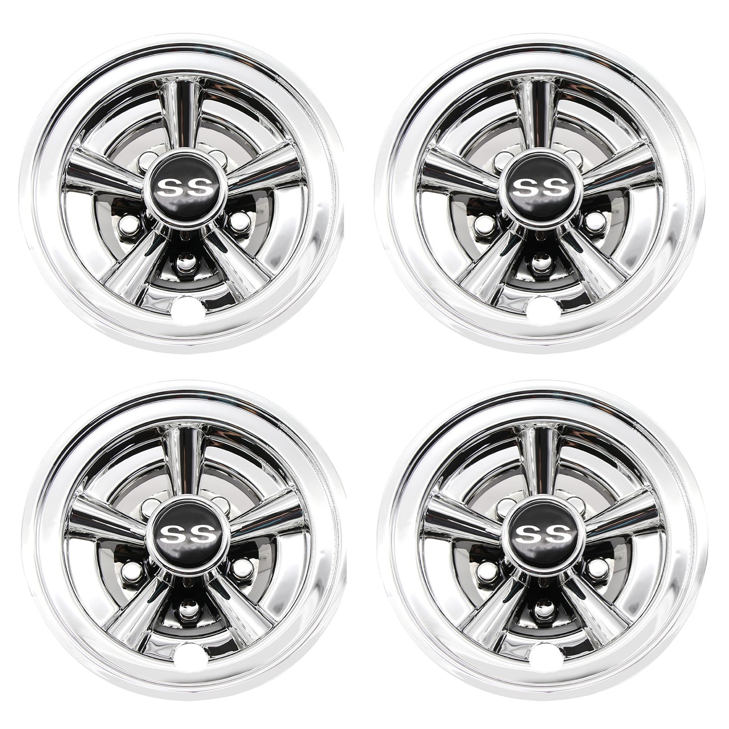 8" Golf Cart Hub Caps Wheel Cover for Most Golf Cart Accessories 8 Inch(Set of 4)