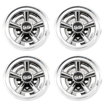 8" Golf Cart Hub Caps Wheel Cover for Most Golf Cart Accessories 8 Inch(Set of 4)