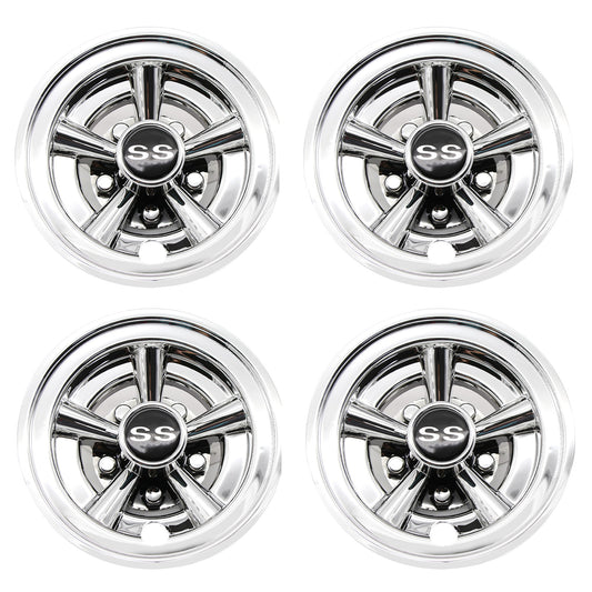 8" Golf Cart Hub Caps Wheel Cover for Most Golf Cart Accessories 8 Inch(Set of 4)