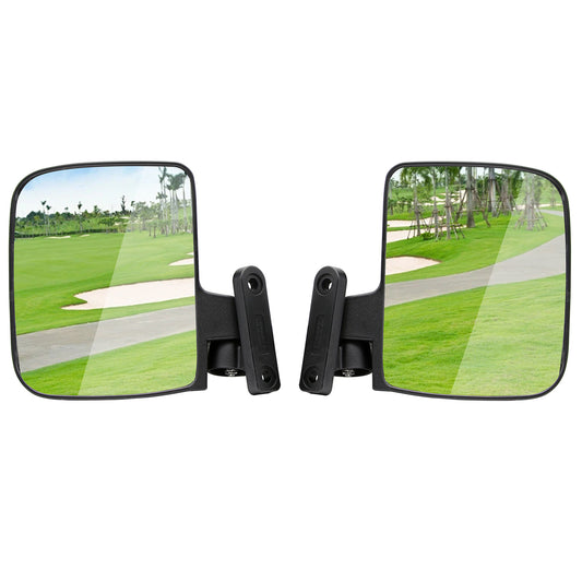 Golf Cart Side Mirrors for Club Car EZGO Yamaha and Others Golf Cart Folding Side View Mirrors