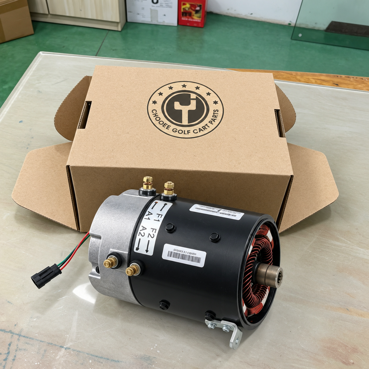 48V 3.7KW DC SepEx Motor Replace Club Car 102775101 Compatible for Electric Vehicle