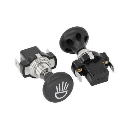 Golf Cart Push/Pull Headlight Switch Button Fit for Club Car EZGO YMH Golf Carts- OEM#4034