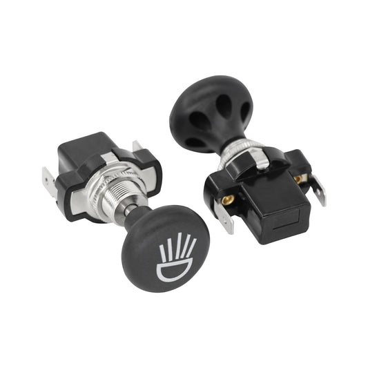 Golf Cart Push/Pull Headlight Switch Button Fit for Club Car EZGO YMH Golf Carts- OEM#4034