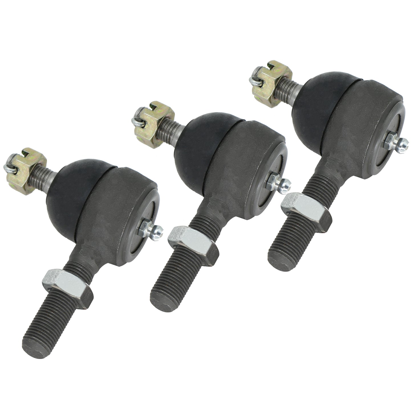 Ball Joint Kit for Club Car DS Golf Cart Gas & Electric 1976-2008, Set of 3 Tie Rod End, Replace OEM 7539 7540