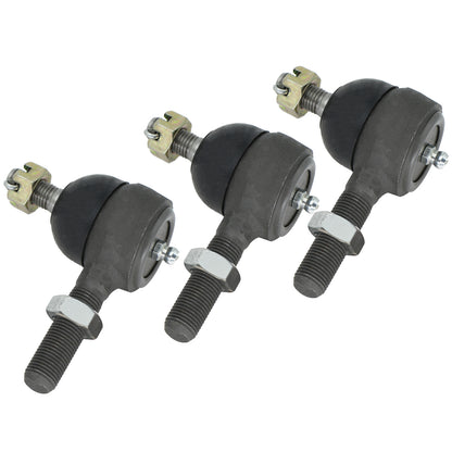 Ball Joint Kit for Club Car DS Golf Cart Gas & Electric 1976-2008, Set of 3 Tie Rod End, Replace OEM 7539 7540