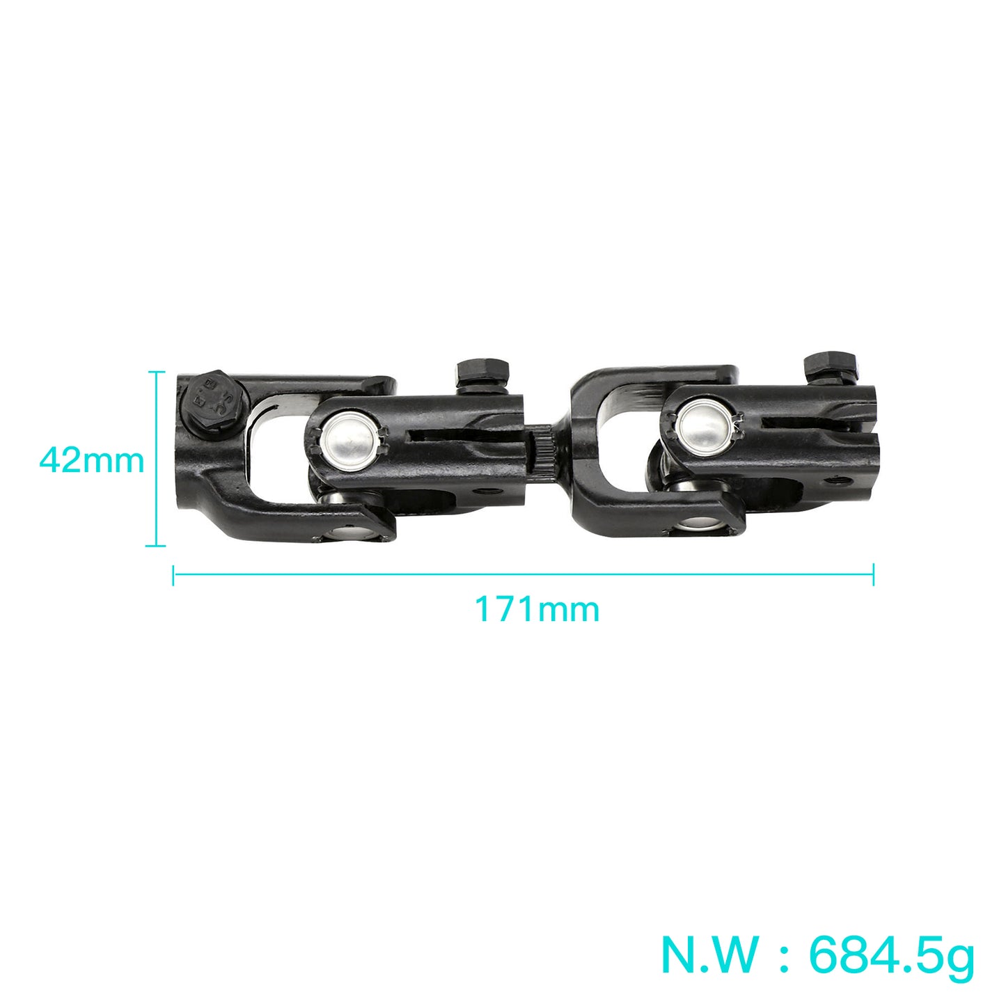 Golf Cart Shaft Intermediate Steering Joint for Club Car DS Gas or Electric Golf Cart Knuckle 103601601 1013861