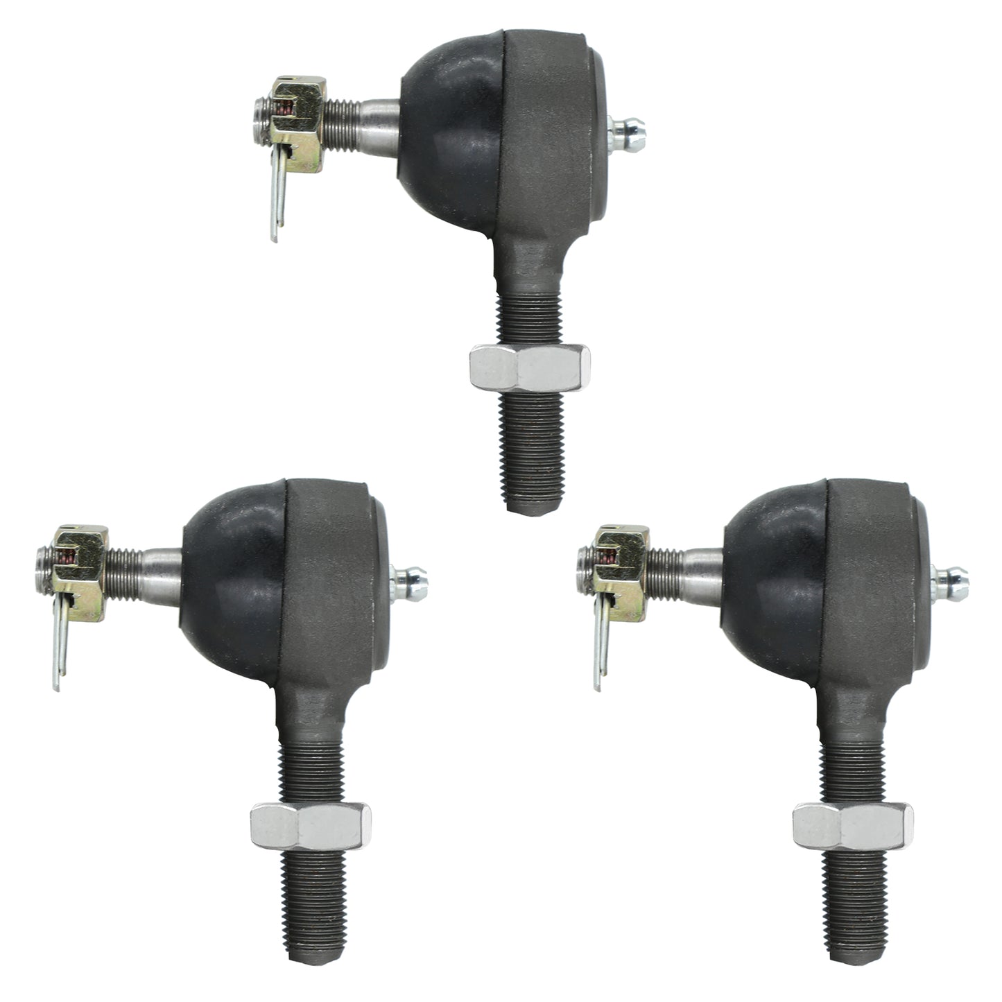 Ball Joint Kit for Club Car DS Golf Cart Gas & Electric 1976-2008, Set of 3 Tie Rod End, Replace OEM 7539 7540