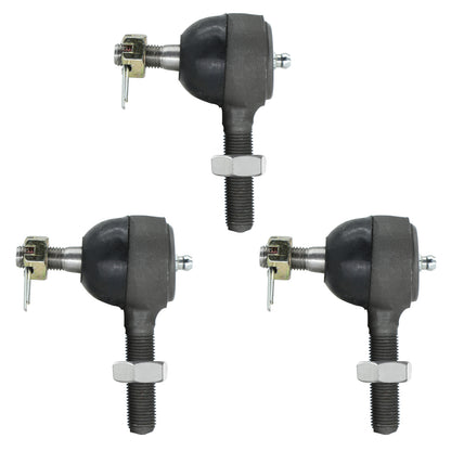 Ball Joint Kit for Club Car DS Golf Cart Gas & Electric 1976-2008, Set of 3 Tie Rod End, Replace OEM 7539 7540