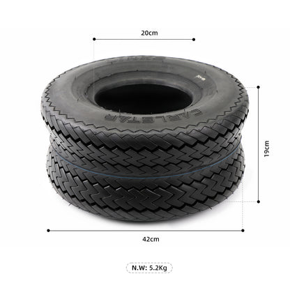 CARLSTAR 8" 18X8.50-8 4 PLY Golf Cart Tire Fits E-Z-GO, ClubCar, Cushman, Yamaha