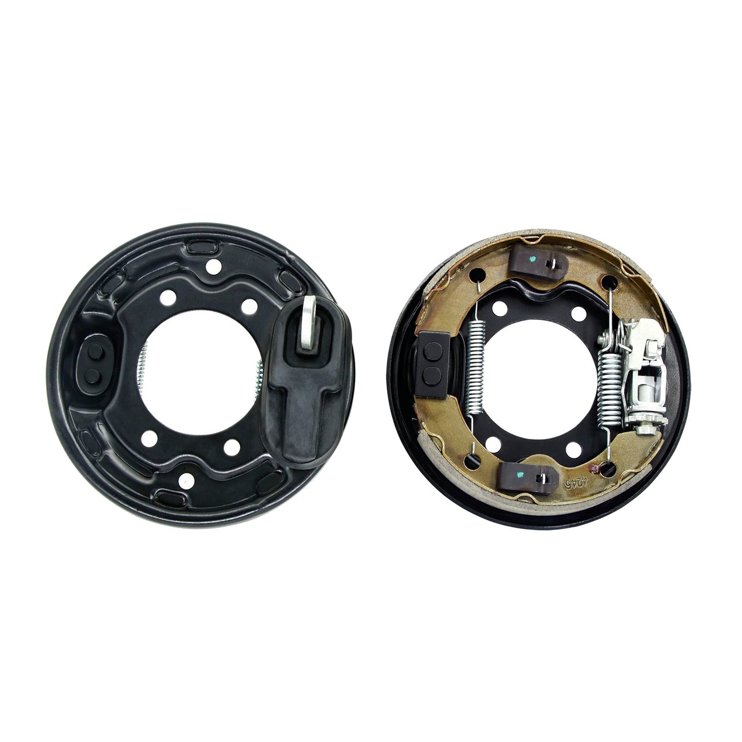 Driver & Passenger Side Brake Shoes Assembly for Golf Cart Club Car (set of 2) #101823301 101823302