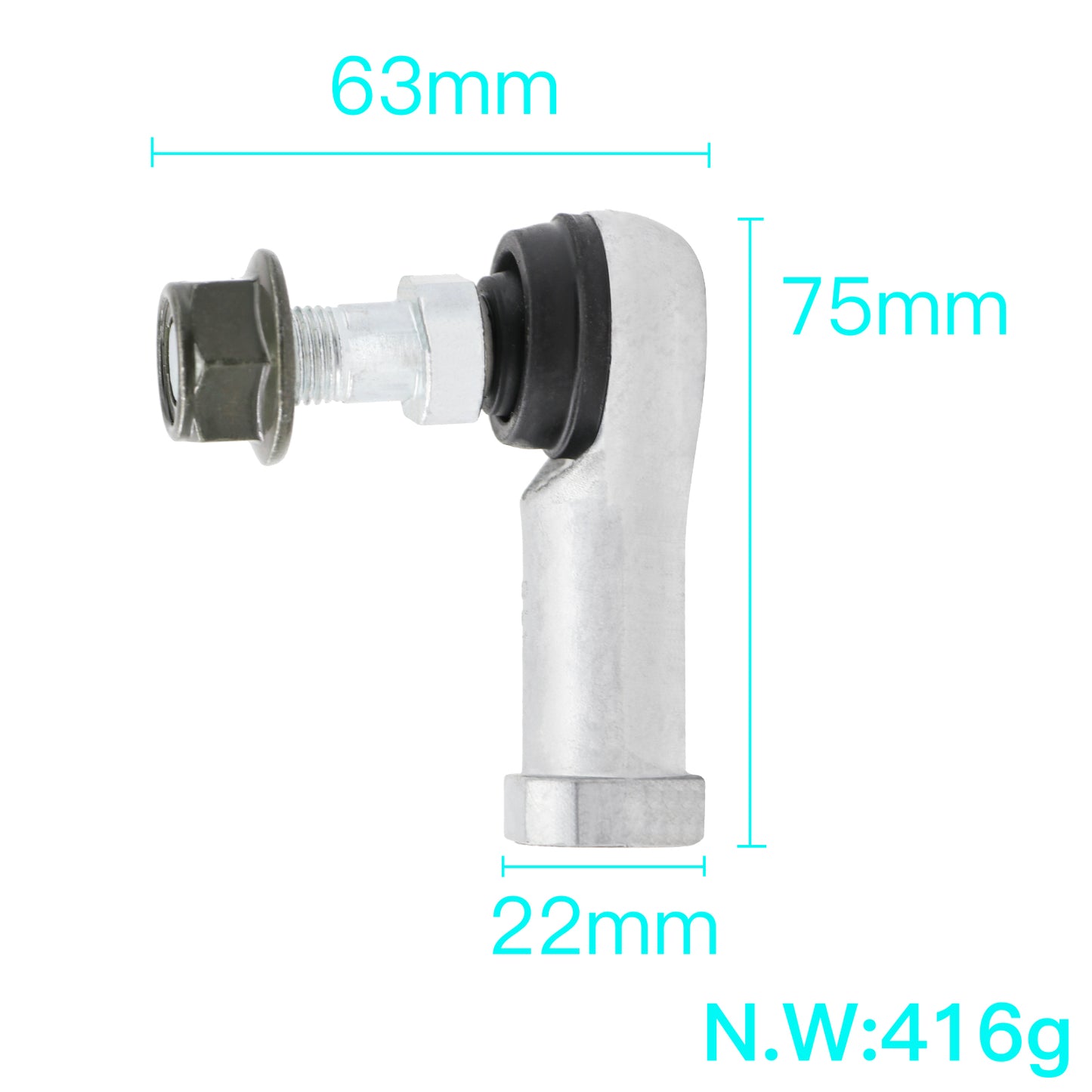 2pcs Golf Cart Parts Steering Left & Right Joint Outer Tie Rod End for EZGO TXT 2001-UP 70902-G01 70902-G02