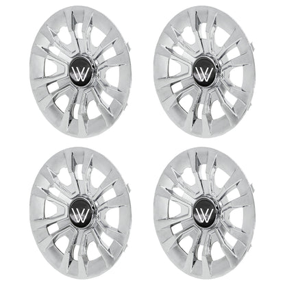 8" Rim Cover Club Car EZGO YAMAHA Deep Chrome Hub Caps Wheel Cover for Most Golf Carts Accessories 8 Inch (set of 4)