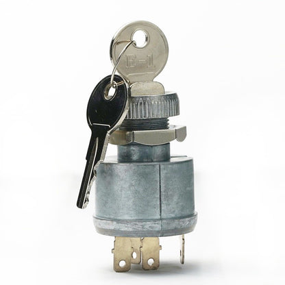 EZGO TXT Ignition Switch, EZGO TXT Key with Switch, Suitable for 1981-up EZGO TXT, Medalist, Workhorse, ST, Shuttle, and Marathon; Replace OEM #33639-G01