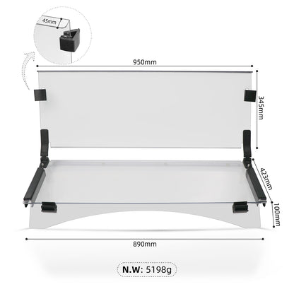 Golf Cart Fold Down Hinge Windshield for Club Car Precedent 2004-UP Clear Windshield OEM#102525101