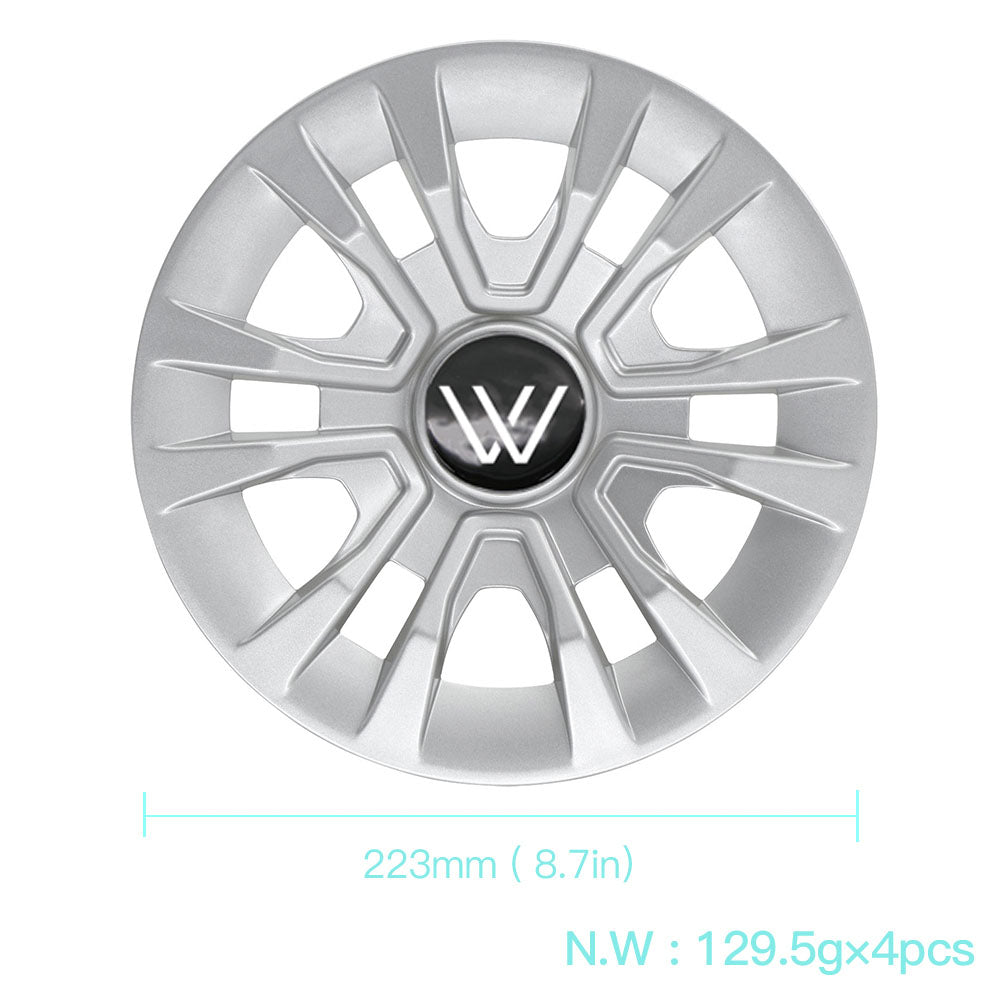 Universal 8'' Golf Cart Rim Cover Hub Caps Wheel Cover for Most Golf Carts Accessories 8 Inch (set of 4)