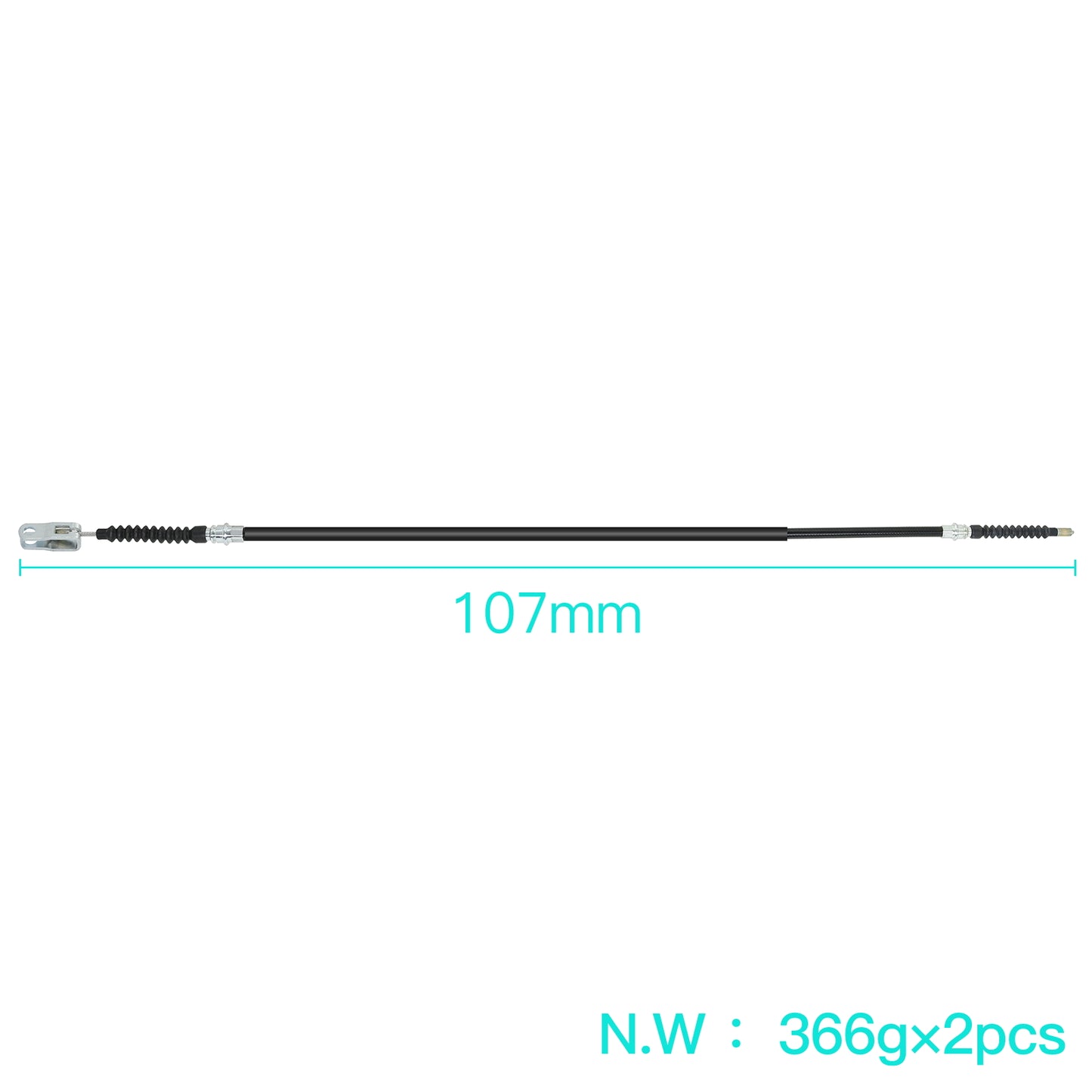 Golf Cart Brake Cable 42" (Used for Both Driver & Passenger Side) for Club Car DS OEM#102022101