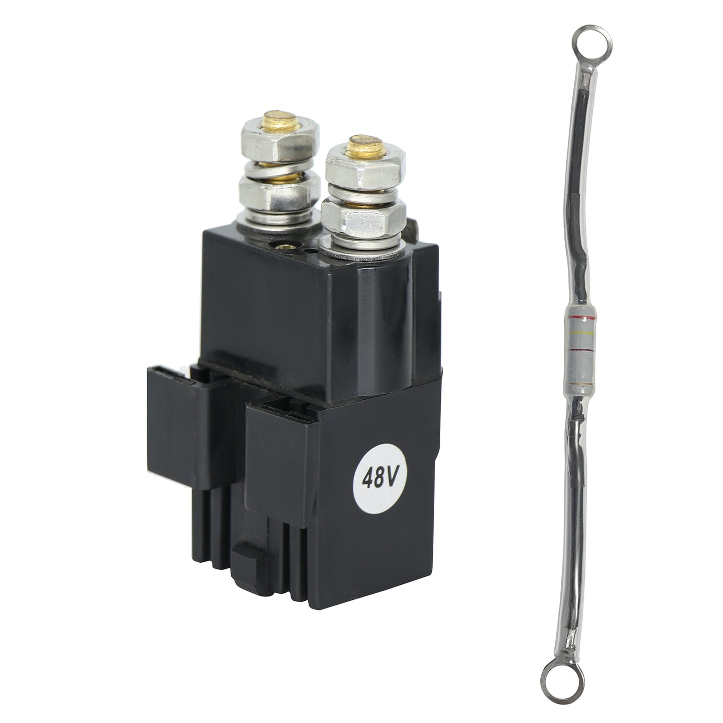 Golf Cart 48-Volt Solenoid with Resistance Fits for Club Car DS & Precedent Models 102865901&1014947