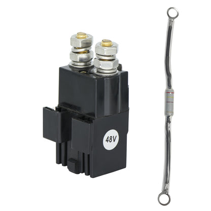 Golf Cart 48-Volt Solenoid with Resistance Fits for Club Car DS & Precedent Models 102865901&1014947