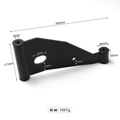 Control Arm Delta A-Plate With Rubber Sleeve Iron Sleeve for Golf Car Club Car Precedent 2004-UP 102287301 103388501