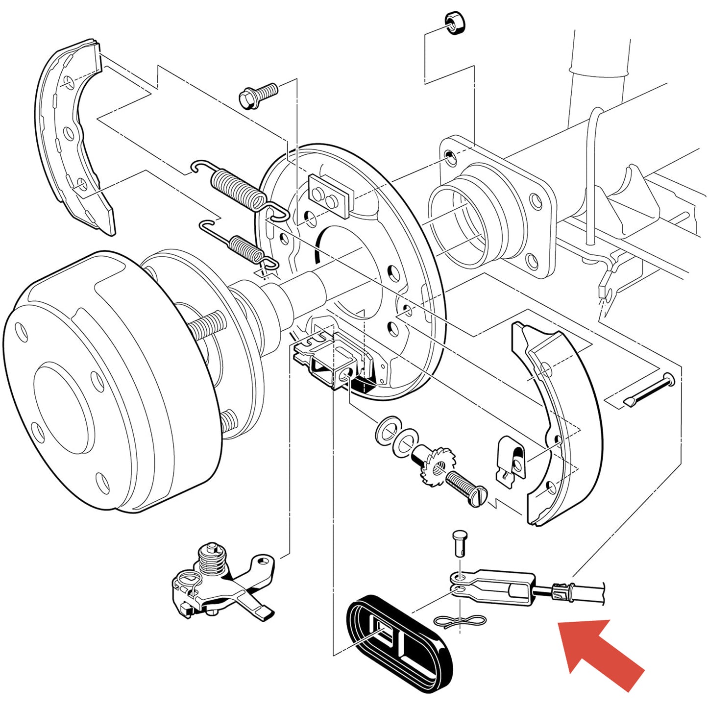 Golf Cart Parts Replacement Brake Cable Assembly for Club Car Precedent Fits 2004-up 103528701&103528702