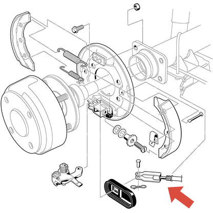 Golf Cart Parts Replacement Brake Cable Assembly for Club Car Precedent Fits 2004-up 103528701&103528702