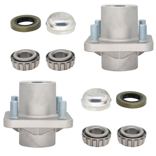 2 Pack Front Wheel Hub Assembly for Club Car DS Golf Cart 1974-2003, Replace OEM 1011892