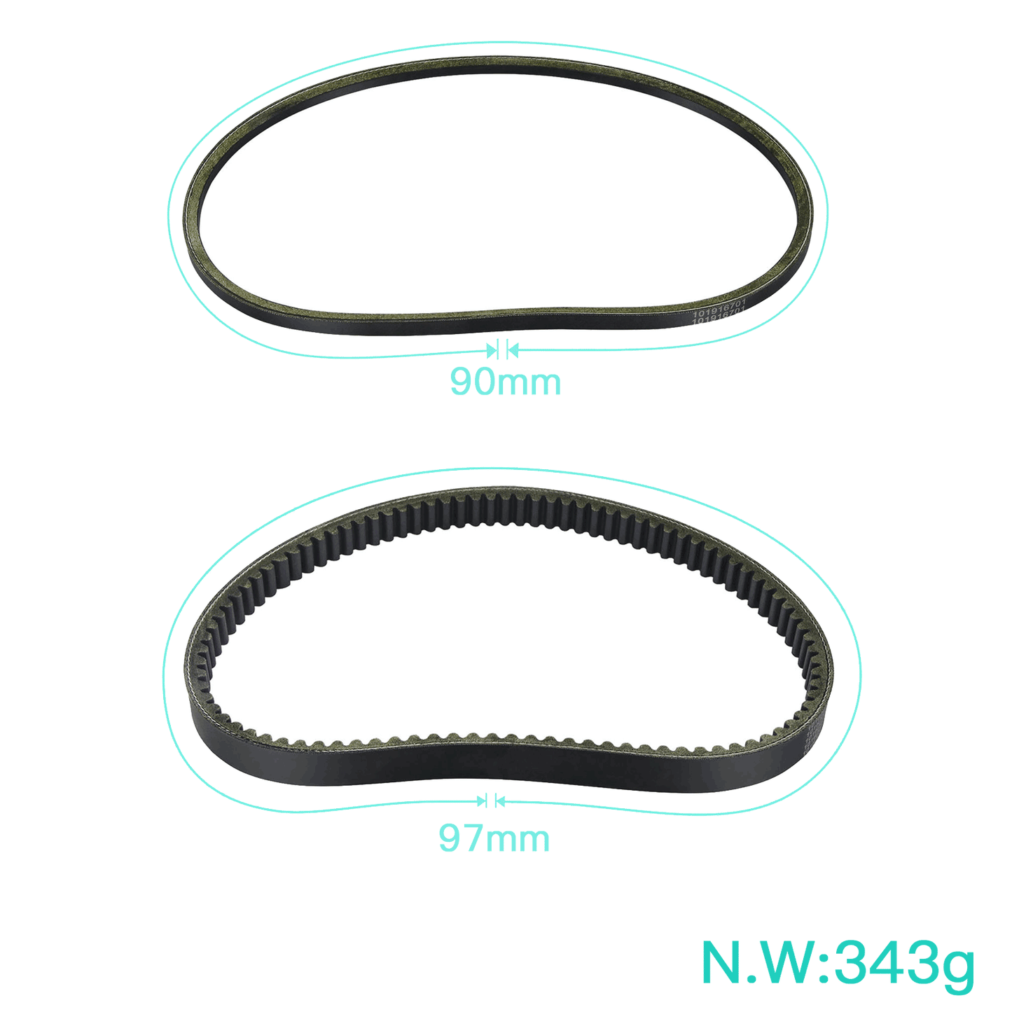 1016203 101916701 Starter Generator and Drive Belt Kit for Club Car DS Precedent Golf Cart