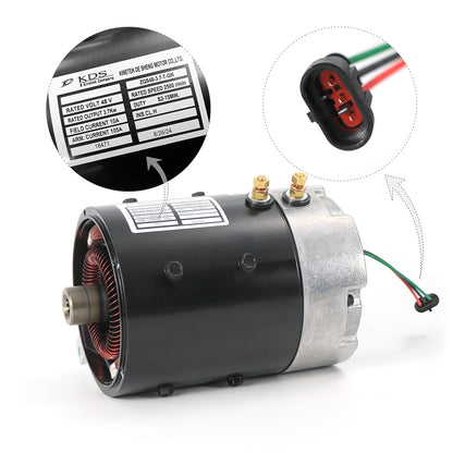 ZQS48-3.7-T-GN 48V DC Electric 3.3HP Motor for Golf Cart Club Car DS and Precedent 1996-UP 103572501 102240102