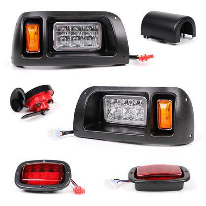 LED Headlight Tail Light Kit Compatible with Club Car DS Golf Carts 1993-UP 12V Street Legal Light Kit with Turn Signal Wire Harness Compatible with Club Car DS for Gas and Electric