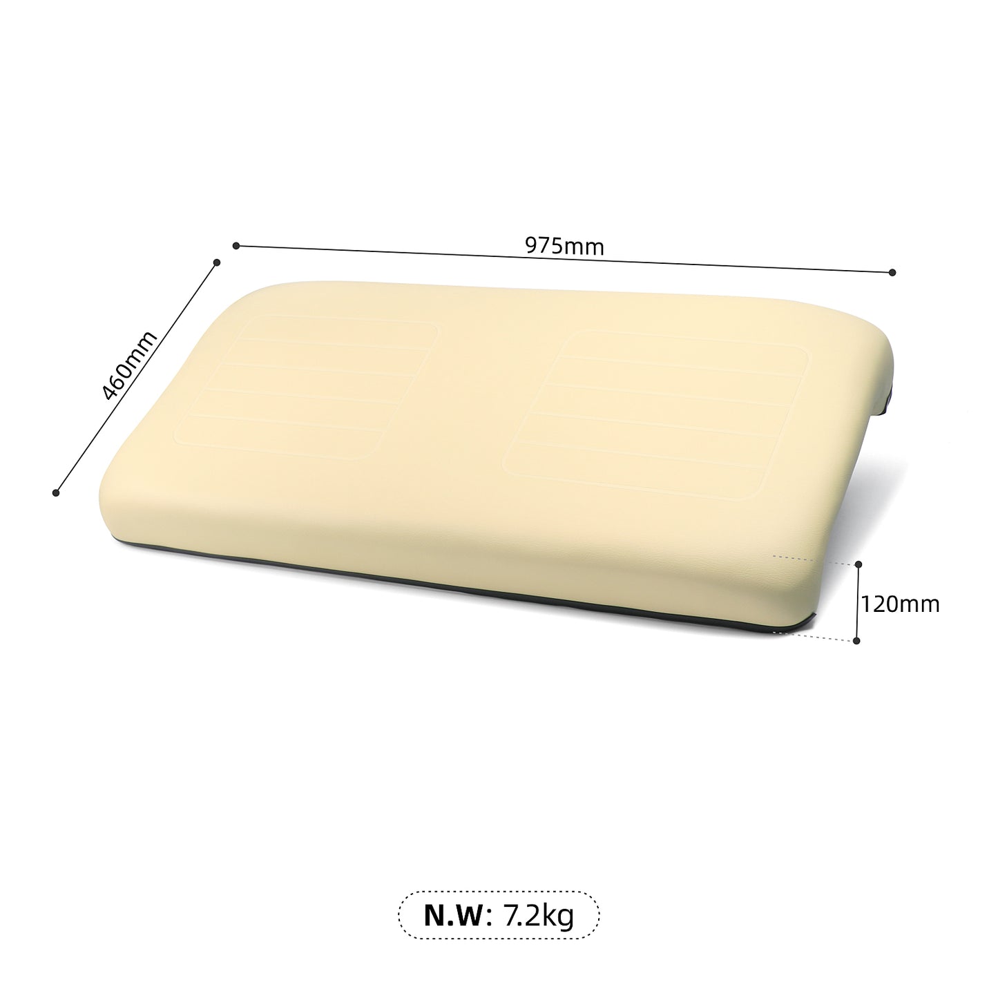 Golf Cart Front Seat Bottom Replacement Cushion for Club Car Precedent 103833421