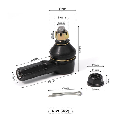 Golf Cart Accessories Steering Joint Outer Tie Rod End for EZGO RXV 2008-UP 604614