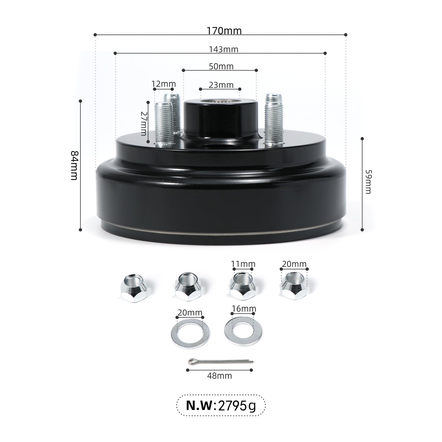 Electric Golf Cart Rear Brake Drum for EZGO TXT 1991-up Rear Brake Drums 21807-G1