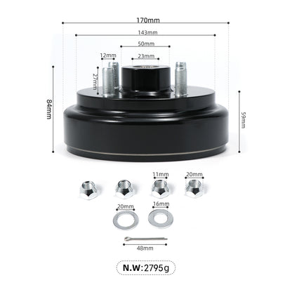 Electric Golf Cart Rear Brake Drum for EZGO TXT 1991-up Rear Brake Drums 21807-G1