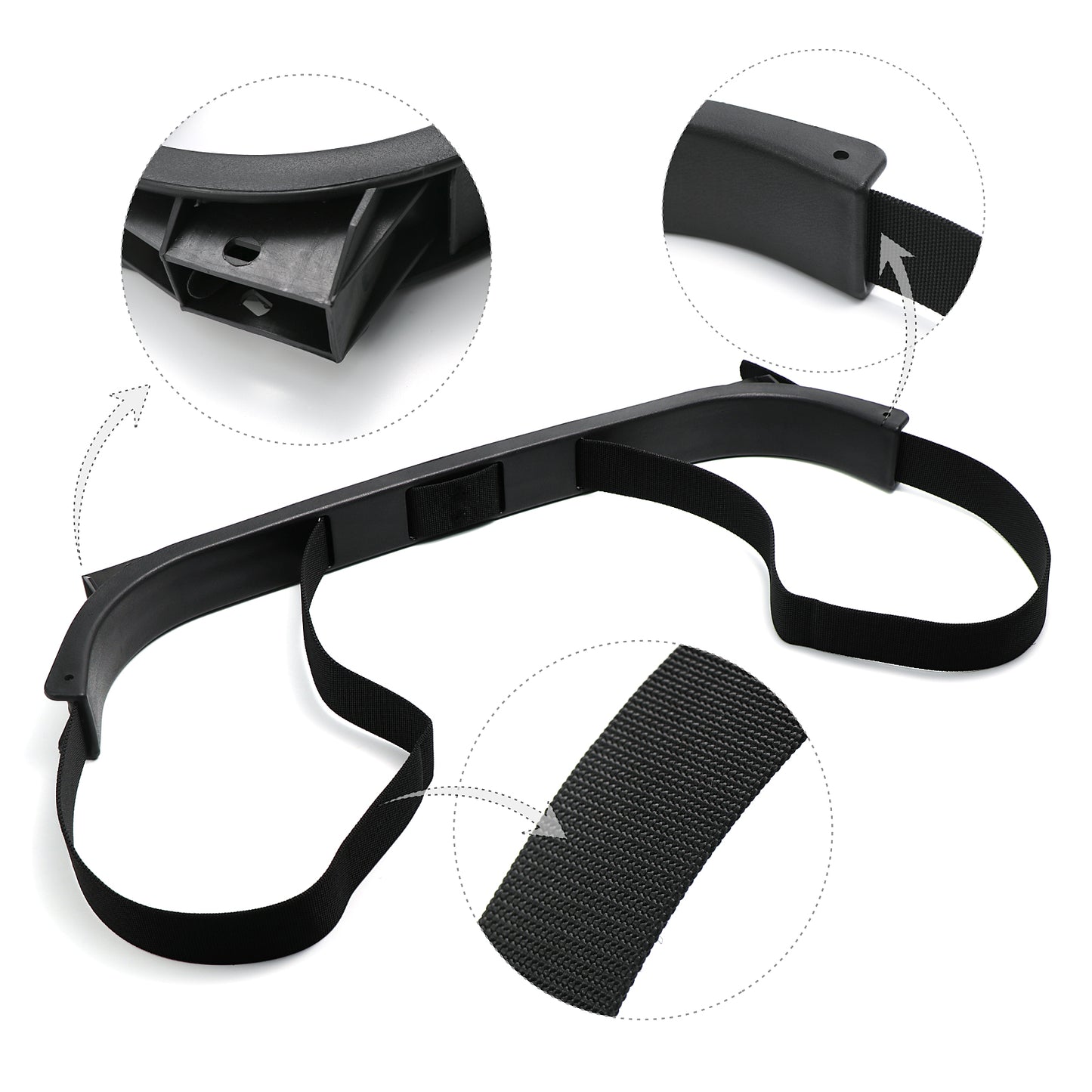 Golf Cart Golf Bag Attachment, Rear Seat Bag Holder Strap Rack Assembly 71851-G01 for EZGO Golf Cart TXT DCS/PDS