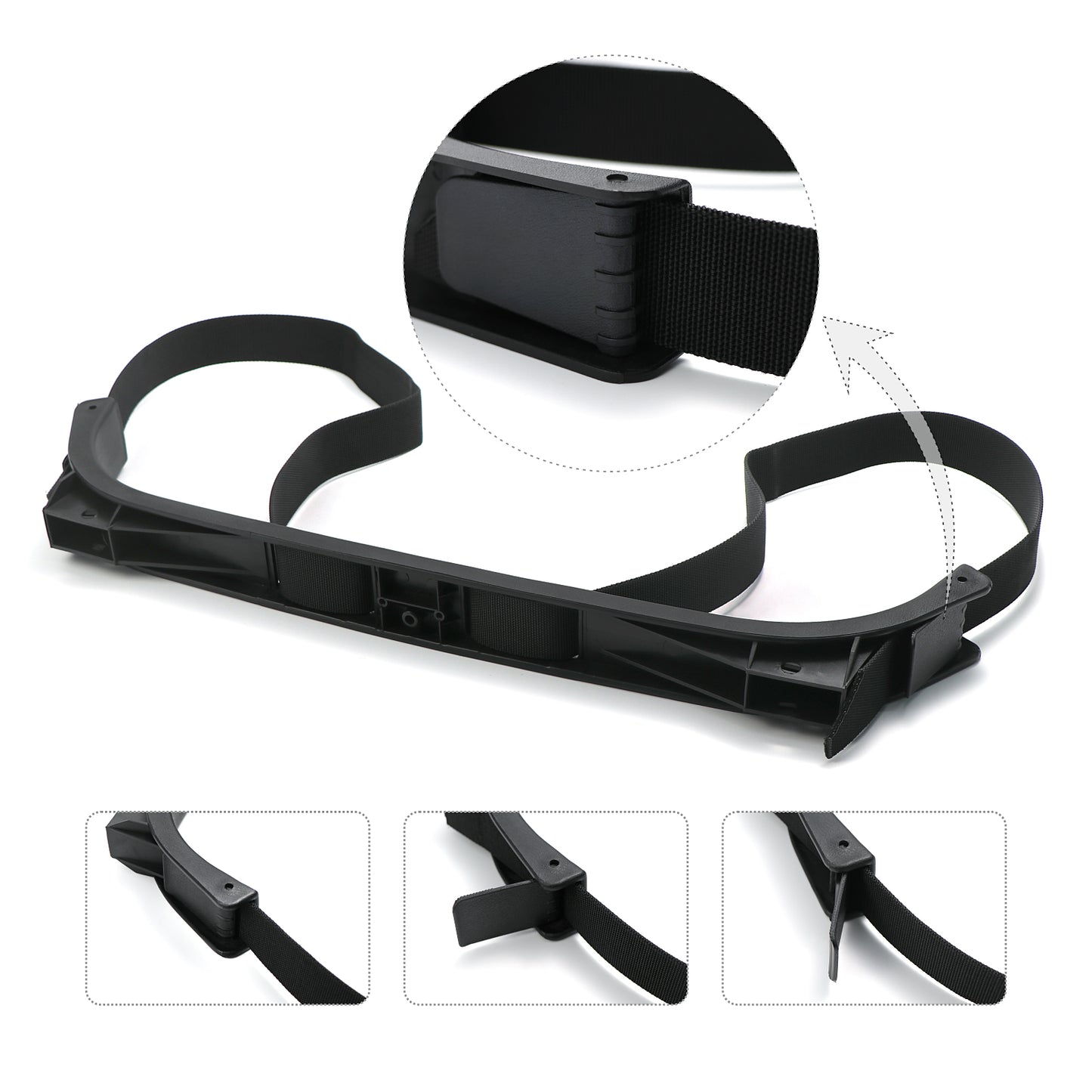 Golf Cart Golf Bag Attachment, Rear Seat Bag Holder Strap Rack Assembly 71851-G01 for EZGO Golf Cart TXT DCS/PDS