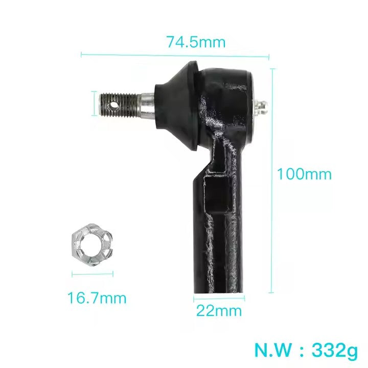 Golf Cart Accessories Steering joint Outer Tie Rod End for EZGO TXT 2001-UP 70695-G01