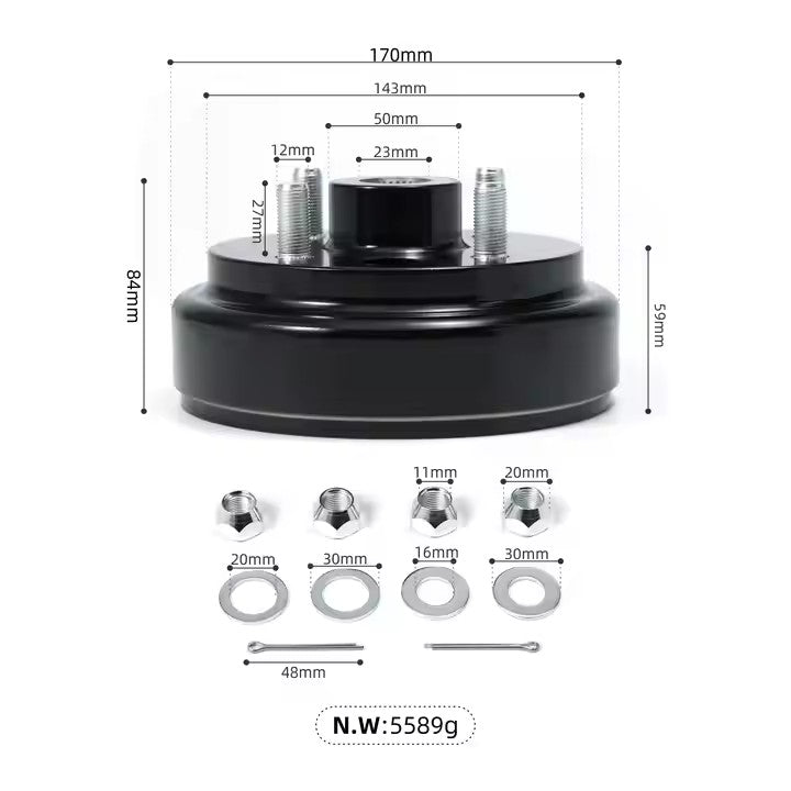 Electric Golf Cart Rear Brake Drum for EZGO TXT 1991-up Rear Brake Drums 21807-G1