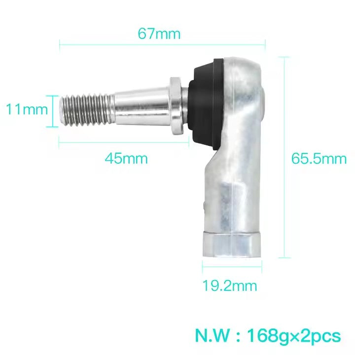 2pcs Golf Cart Parts Steering Left & Right Joint Outer Tie Rod End for EZGO TXT 2001-UP 70902-G01 70902-G02